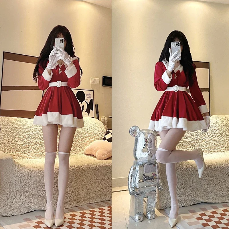 Рождественское платье для косплея, пикантное платье кролика, Униформа, красное платье с длинными рукавами на Новый год и Рождество
Рождественское платье для косплея, пикантное платье кролика, Униформа, красное платье с длинными рукавами на Новый год и Рождество