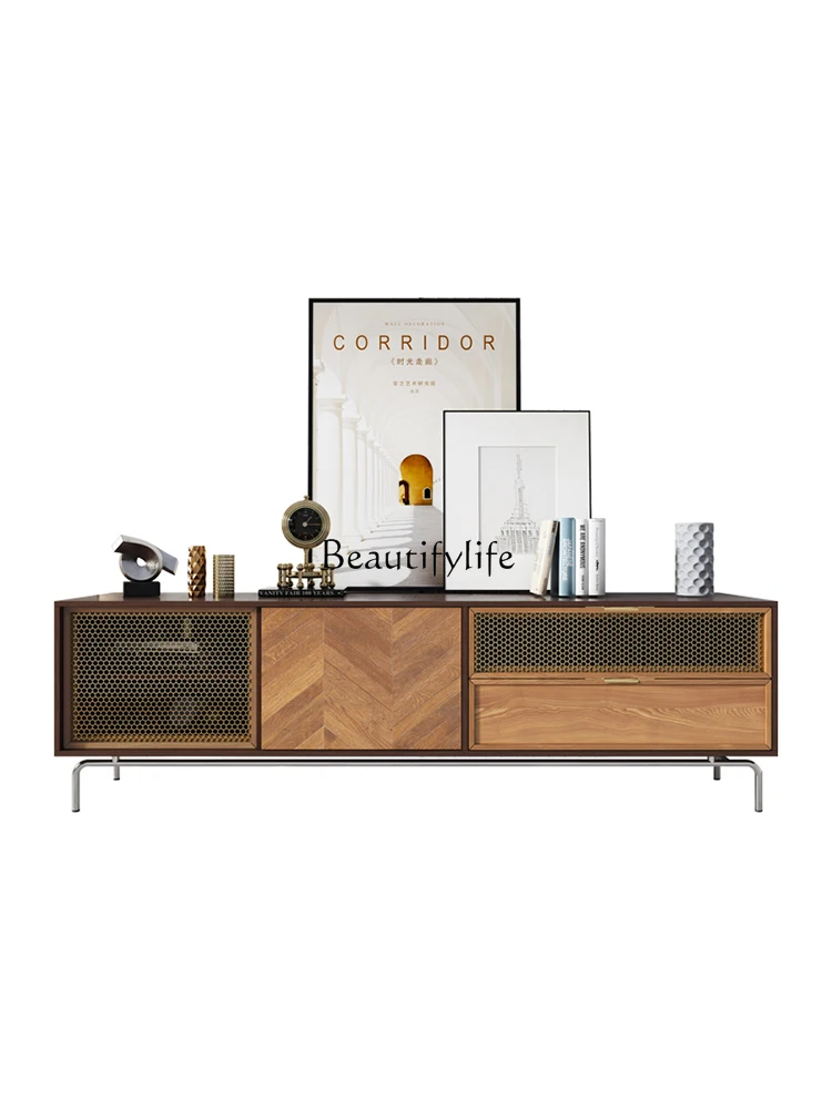Nordic Simple TV Cabinet High-Grade Living Room Small Apartment Storage Solid Wood Decorative Floor Cabinet
Nordic Simple TV Cabinet High-Grade Living Room Small Apartment Storage Solid Wood Decorative Floor Cabinet