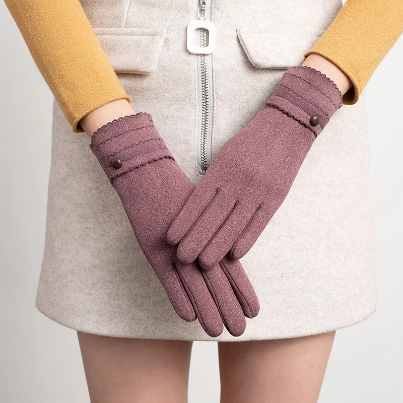 Autumn Winter Women Thin Fleece Not Bloated Keep Warm Touch Screen Outdoor Cycling Drive Windproof Elegant Elasticity Gloves
Autumn Winter Women Thin Fleece Not Bloated Keep Warm Touch Screen Outdoor Cycling Drive Windproof Elegant Elasticity Gloves