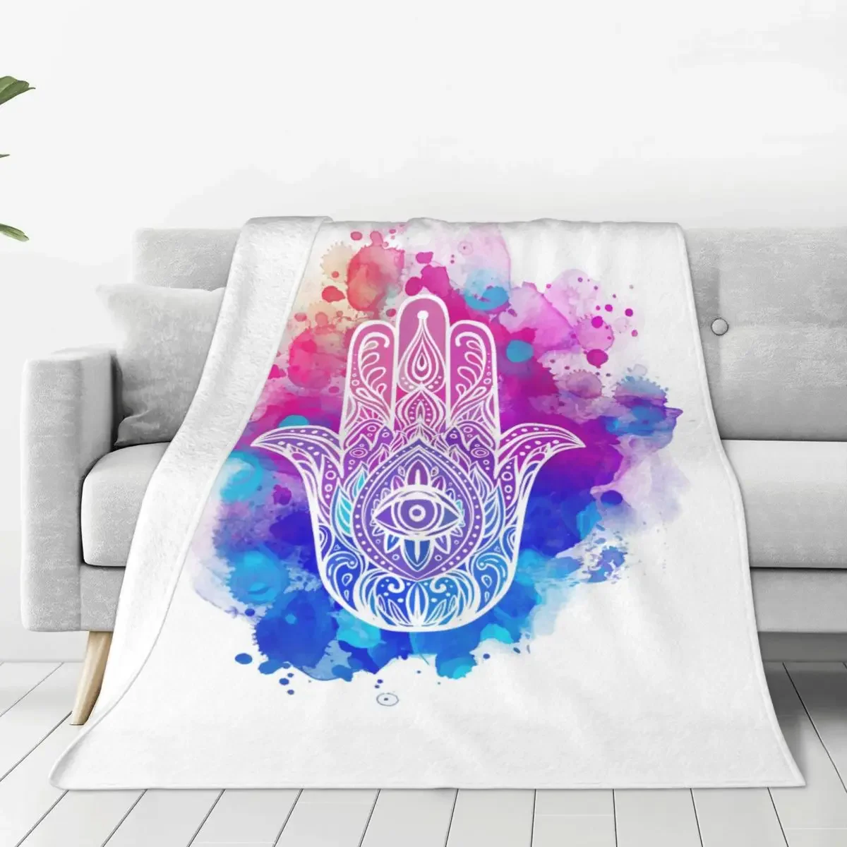 Hasma Hand Of Fatima Blanket Flannel Summer Air Conditioning Boho Mandala Amulet Warm Throw Blankets for Bed Bedroom Bedspreads
Hasma Hand Of Fatima Blanket Flannel Summer Air Conditioning Boho Mandala Amulet Warm Throw Blankets for Bed Bedroom Bedspreads