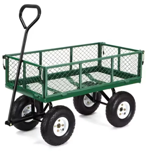 

Trolley Green Adjustable Heavy Duty Collapsible Folding Wagon Outdoor Camping Beach Picnic Camping Wagon