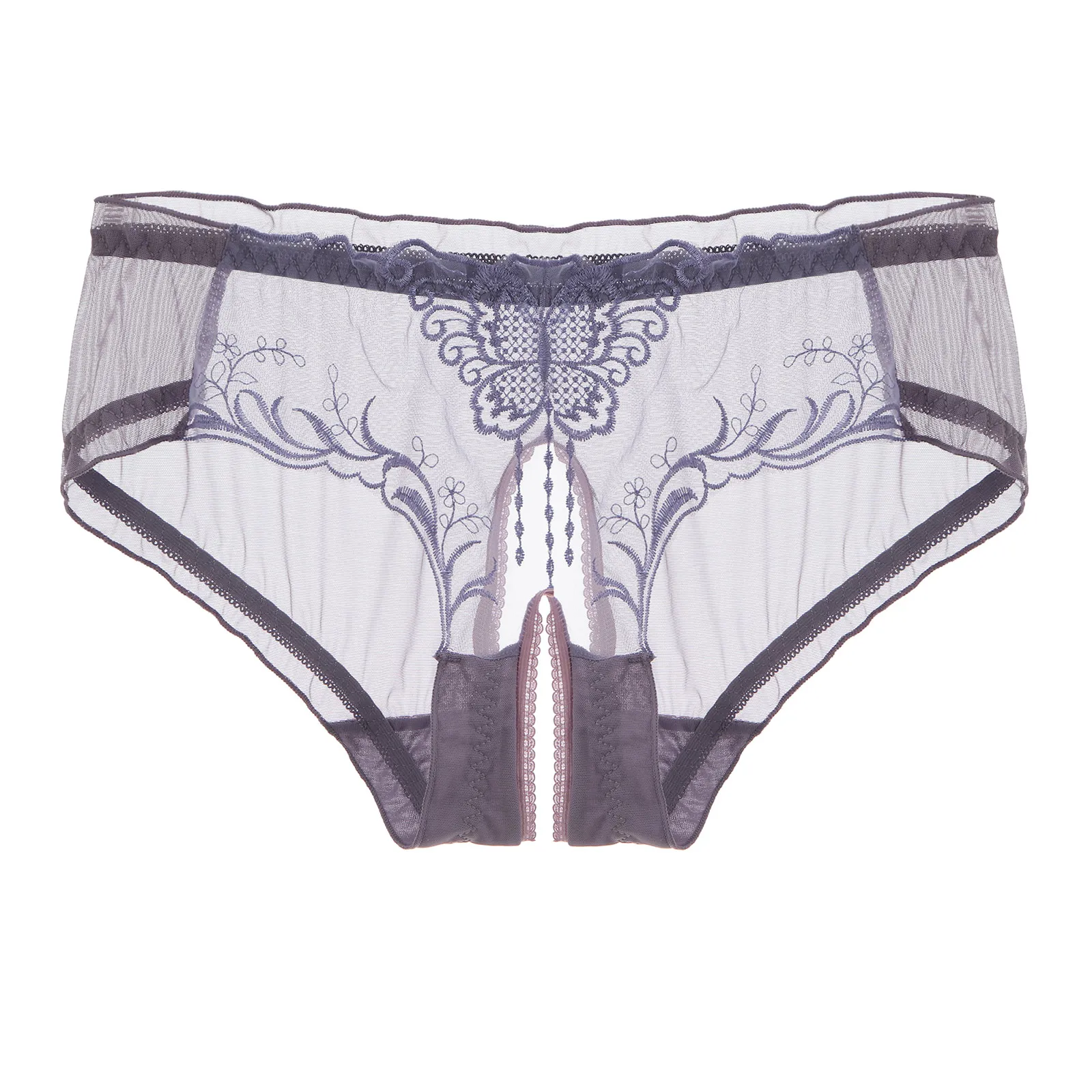 Womens Sexy Low Waist Crotchless Briefs Butterfly Embroidery Open Crotch Transparent Mesh Panties Elastic Underpants Underwear
Womens Sexy Low Waist Crotchless Briefs Butterfly Embroidery Open Crotch Transparent Mesh Panties Elastic Underpants Underwear