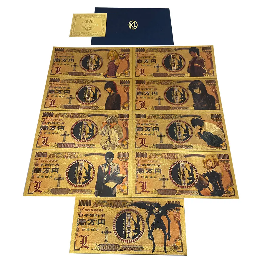 Japan Anime Death Note cards Yagami Misa Gold Banknote cards anime gold coin for fans gifts and collection
Japan Anime Death Note cards Yagami Misa Gold Banknote cards anime gold coin for fans gifts and collection
