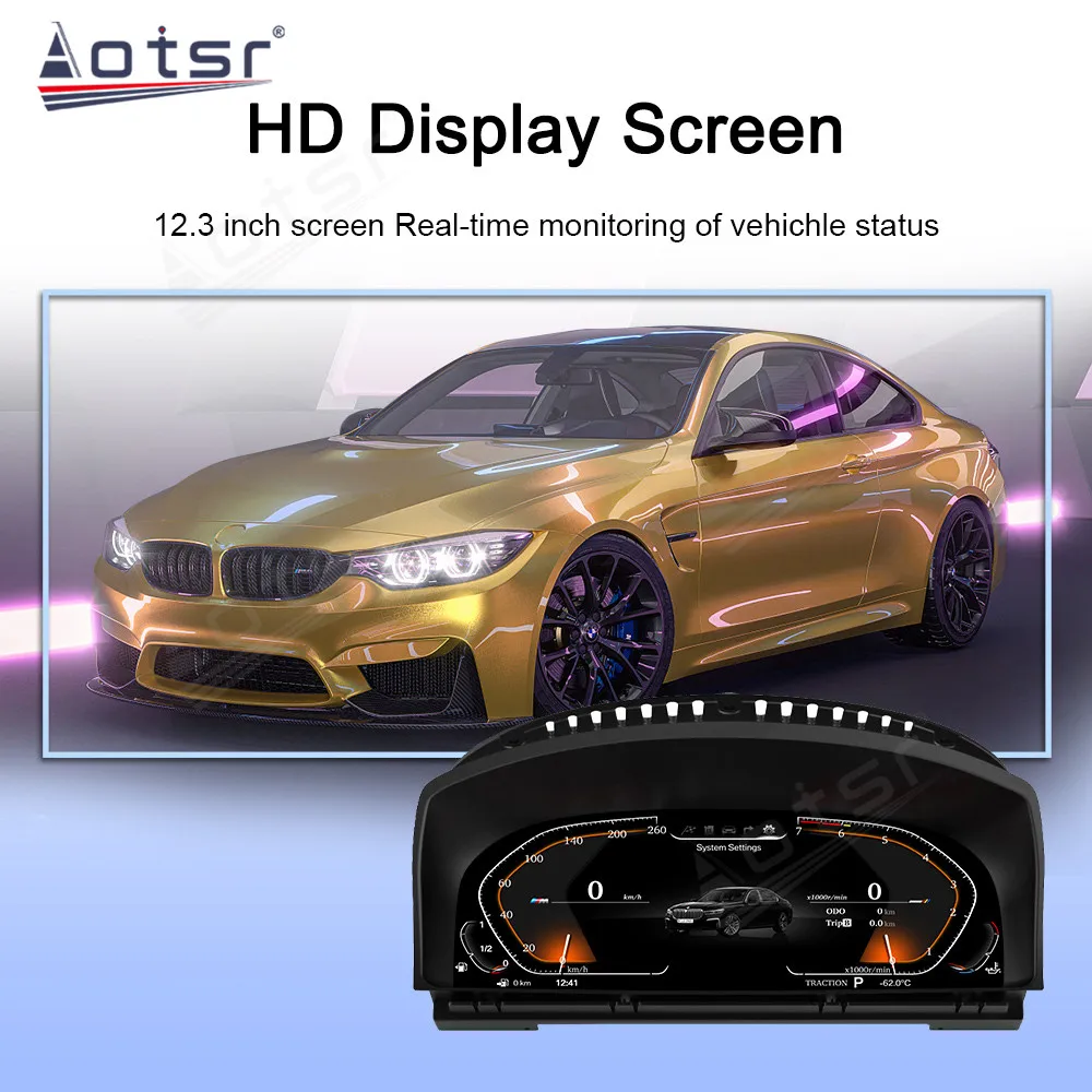 12.3" Screen Digital Cluster For BMW 7 Series E65 E66 2003-2009 Virtual Cockpit Instrument Speedmeter Dashboard Head Up Display
12.3" Screen Digital Cluster For BMW 7 Series E65 E66 2003-2009 Virtual Cockpit Instrument Speedmeter Dashboard Head Up Display