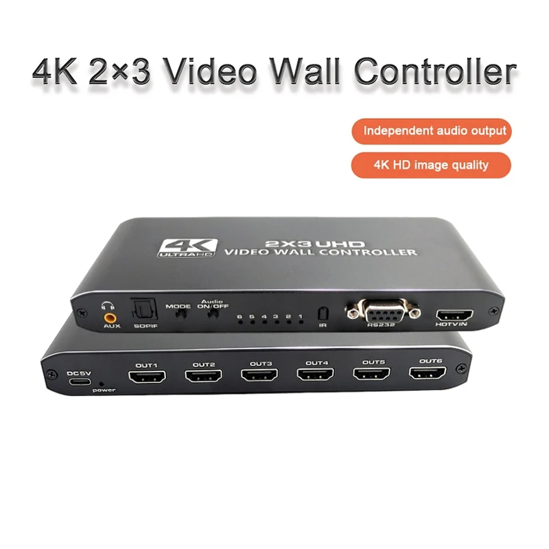 Настенный видеоконтроллер HDMI 2x3 1080P HDMI, видеонастенный процессор 2x3 1x2 1x4 1x3 2x1 3x1 4x1, видеоэкран, процессор, устройство для сращивания
Настенный видеоконтроллер HDMI 2x3 1080P HDMI, видеонастенный процессор 2x3 1x2 1x4 1x3 2x1 3x1 4x1, видеоэкран, процессор, устройство для сращивания