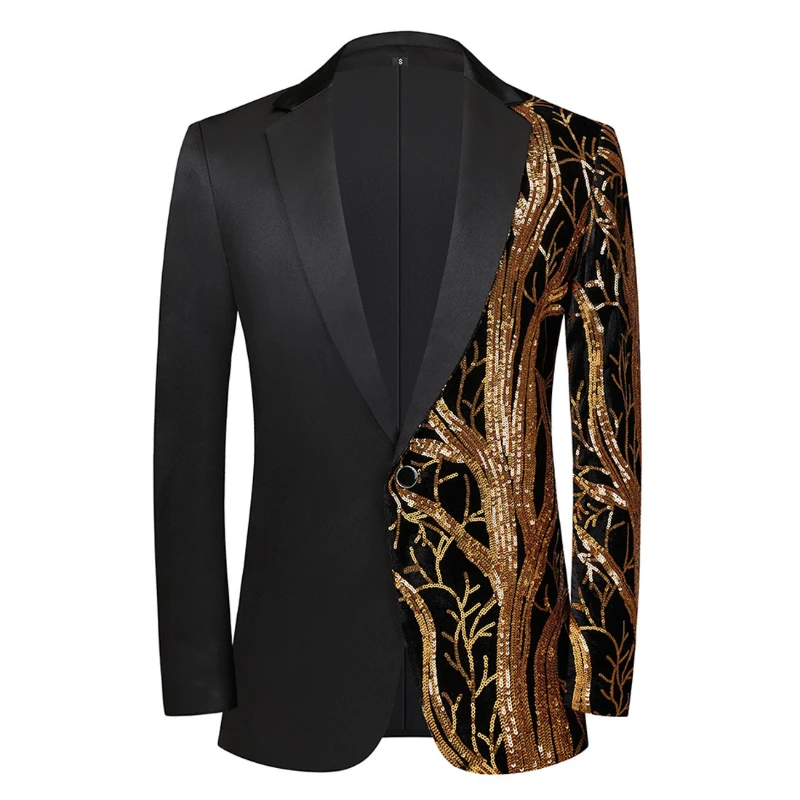 High Quality Blazer Men Elegant Fashion Casual Sequin Banquet Dance Wedding Groomsmen Party Suit Jacket Slim Costume Costume
High Quality Blazer Men Elegant Fashion Casual Sequin Banquet Dance Wedding Groomsmen Party Suit Jacket Slim Costume Costume