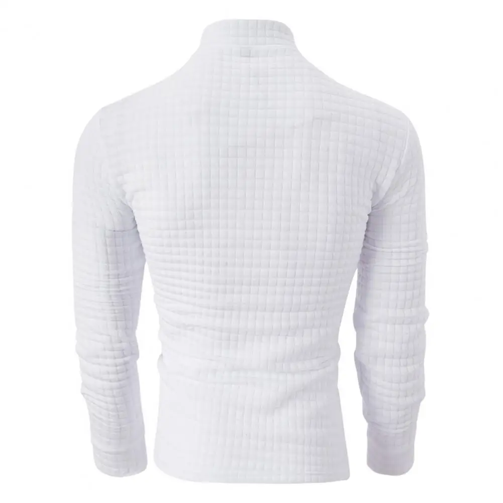 Cold Weather Sweatshirt Stylish Men's Waffle Texture Pullover Zipper Lapel Collar Soft Warm Long Sleeve Shirt for Spring Fall
Cold Weather Sweatshirt Stylish Men's Waffle Texture Pullover Zipper Lapel Collar Soft Warm Long Sleeve Shirt for Spring Fall
