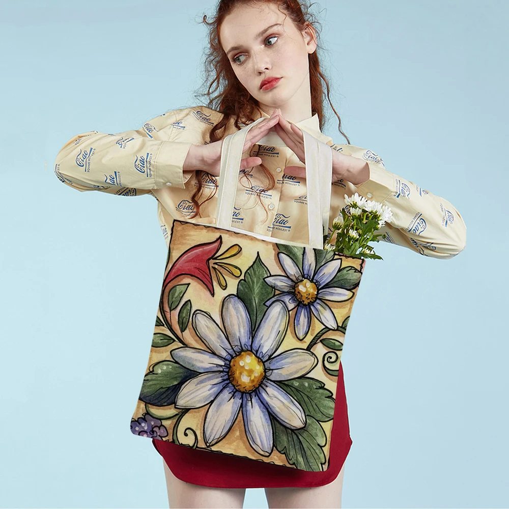 Cute Cartoon Children Flower Tote Handbag for Girl Gift Colorful Casual Both Sided Printed Canvas Shopping Shoulder Bag
Cute Cartoon Children Flower Tote Handbag for Girl Gift Colorful Casual Both Sided Printed Canvas Shopping Shoulder Bag