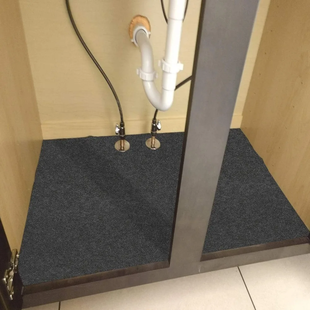 Felt Layer Material Under The Sink Mat Black Waterproof Kitchen Cabinet Liner Leaks Spills Washable Absorbent Shelf Mats
Felt Layer Material Under The Sink Mat Black Waterproof Kitchen Cabinet Liner Leaks Spills Washable Absorbent Shelf Mats