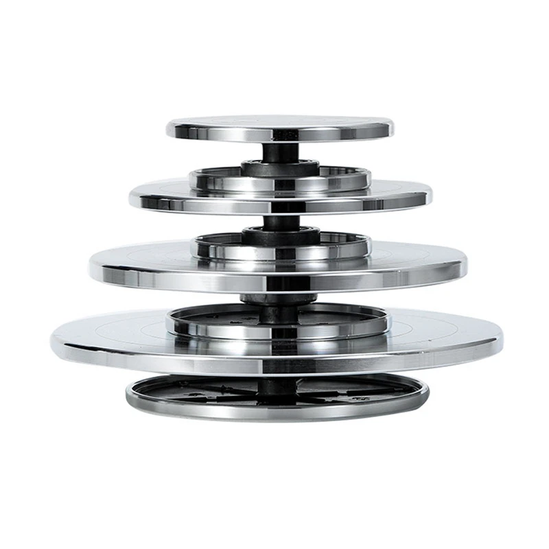 15-30cm High-quality Cake Turntable Platform Aluminum Alloy Rotating Baking Stand Decorating Tools Mould Scale Maker Dessert
15-30cm High-quality Cake Turntable Platform Aluminum Alloy Rotating Baking Stand Decorating Tools Mould Scale Maker Dessert