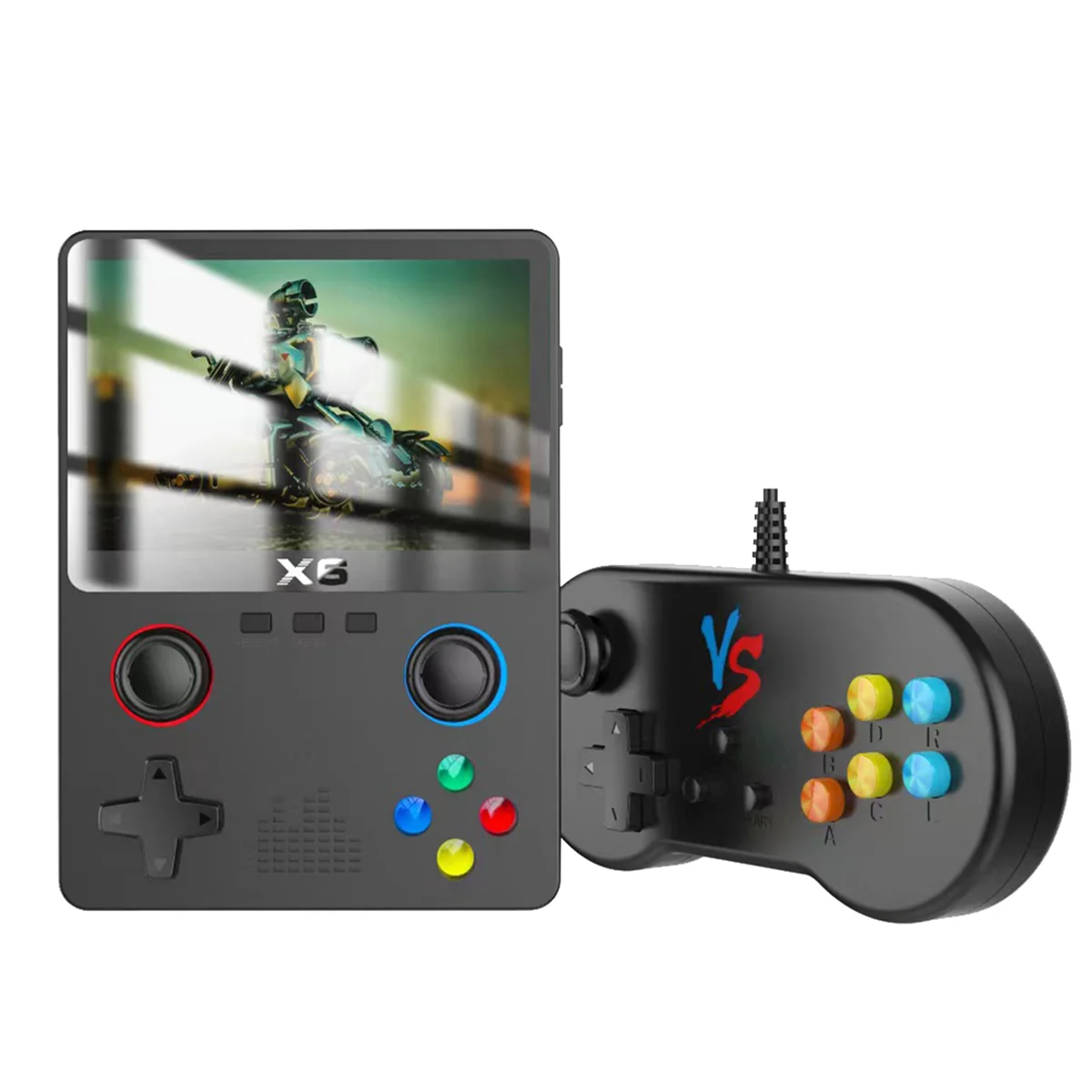 Portable X6 Handheld Game Player with 10000+ Games 3.5Inch IPS Screen 11 Simulators Dual Player GBA Video Game Console-B
Portable X6 Handheld Game Player with 10000+ Games 3.5Inch IPS Screen 11 Simulators Dual Player GBA Video Game Console-B