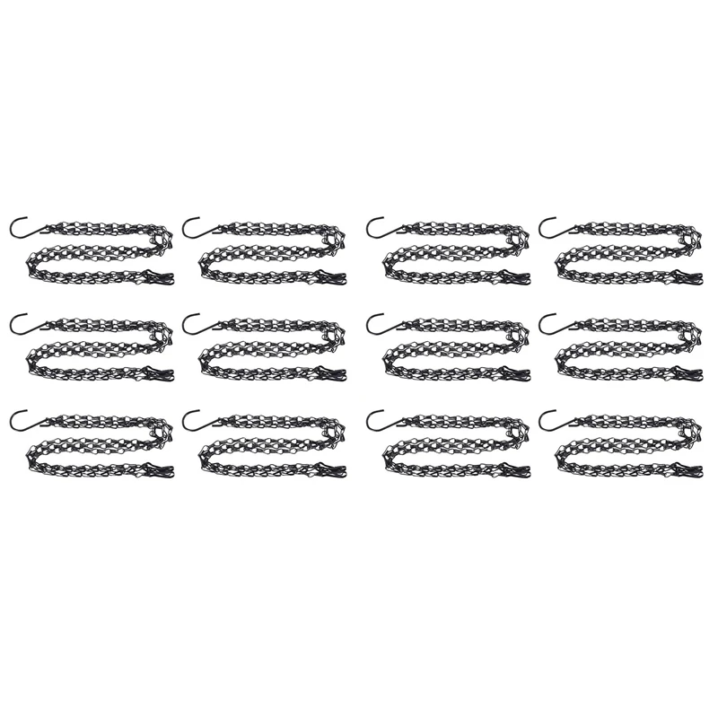 12 Pack Hanging Chain, HEAVY DUTY 50Cm Hanging Flower Basket Replacement Chain -3 Point Garden Plant Hanger
12 Pack Hanging Chain, HEAVY DUTY 50Cm Hanging Flower Basket Replacement Chain -3 Point Garden Plant Hanger