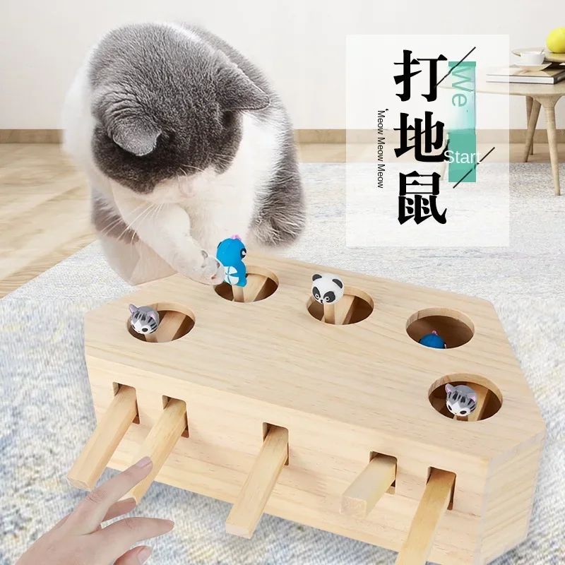 Cats Interactive Toy Chase Hunt Mouse with Scratcher Funny Cat Stick Cat Hit Gophers Maze Tease Toy Wooden Interactive Maze cats
Cats Interactive Toy Chase Hunt Mouse with Scratcher Funny Cat Stick Cat Hit Gophers Maze Tease Toy Wooden Interactive Maze cats