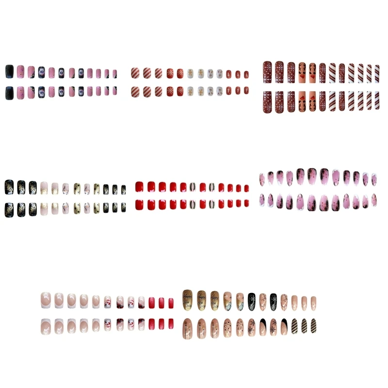 Q1QD 1Box Winter French Press on Nails,Almond Square Fake Nails Acrylic False Nails
Q1QD 1Box Winter French Press on Nails,Almond Square Fake Nails Acrylic False Nails