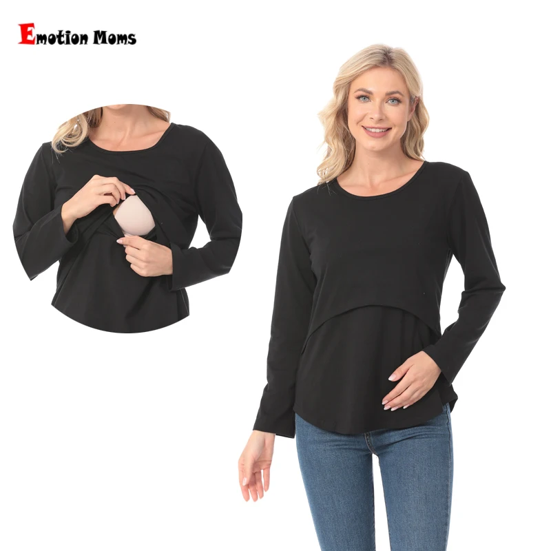 Emotion Moms Autumn Long Sleeve Top Maternity T-shirt Pregnancy Maternity Clothes Breast Feeding Tops For Pregnant Women
Emotion Moms Autumn Long Sleeve Top Maternity T-shirt Pregnancy Maternity Clothes Breast Feeding Tops For Pregnant Women