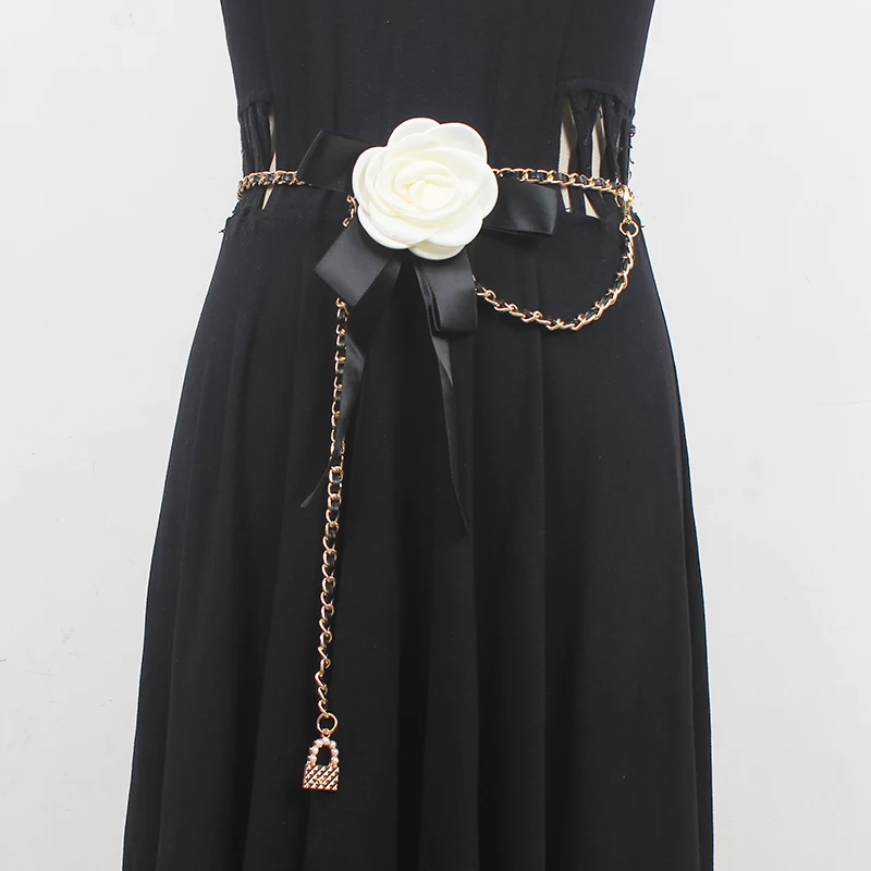Women's Runway Fashion Big Flower Metal Chain Cummerbunds Female Dress Corsets Waistband Belts Decoration Narrow Belt R669
Women's Runway Fashion Big Flower Metal Chain Cummerbunds Female Dress Corsets Waistband Belts Decoration Narrow Belt R669