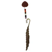 Natural Stone Decorative Metal Page-marker Plume Shape Book Marker
Natural Stone Decorative Metal Page-marker Plume Shape Book Marker