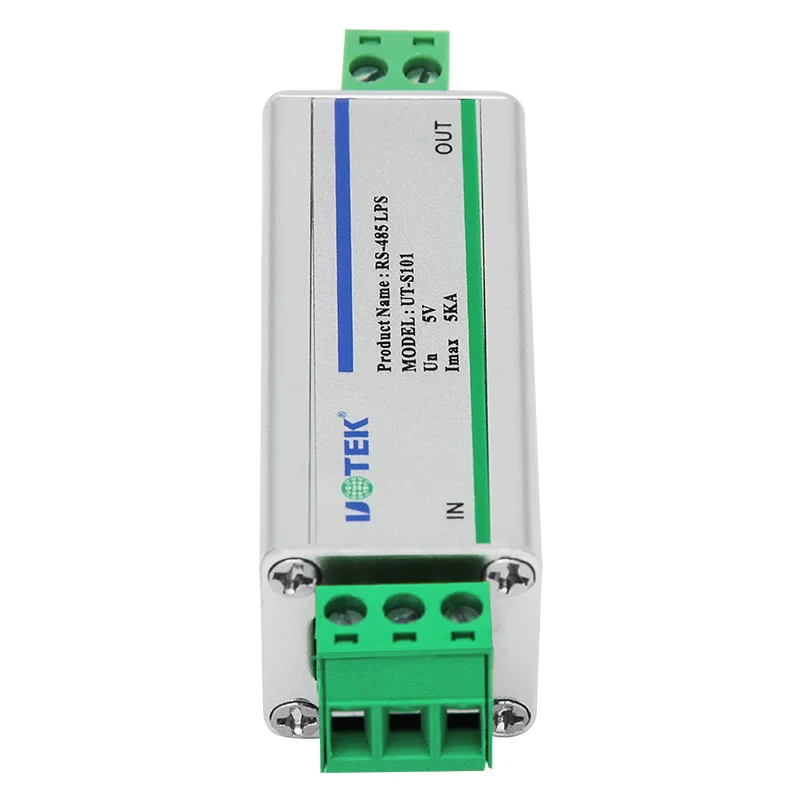 UT-S101 RS485 Bus Lightning Protection Device 485 Control Terminal Signal Surge Protection 5KV
UT-S101 RS485 Bus Lightning Protection Device 485 Control Terminal Signal Surge Protection 5KV