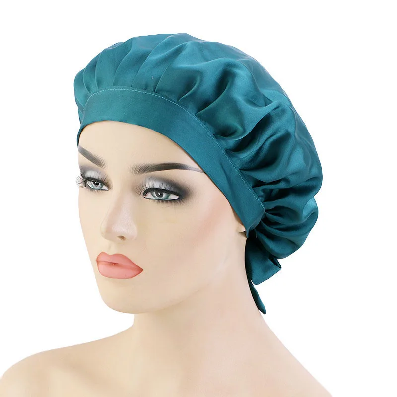 Silk Bonnet for Women Solid Color Night Sleep Cap Smooth Hair Care Headwrap Ladies Hair Accessories Adjustable Home Wear Hat
Silk Bonnet for Women Solid Color Night Sleep Cap Smooth Hair Care Headwrap Ladies Hair Accessories Adjustable Home Wear Hat