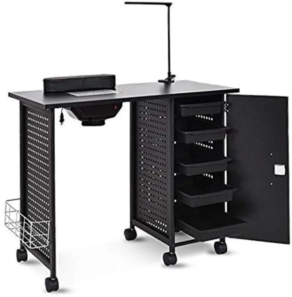 WATERJOY Steel Frame Manicure Table Nail Station, Manicure Salon Spa Nail Art Desk Workstation Beauty Salon Equipment with LED
WATERJOY Steel Frame Manicure Table Nail Station, Manicure Salon Spa Nail Art Desk Workstation Beauty Salon Equipment with LED