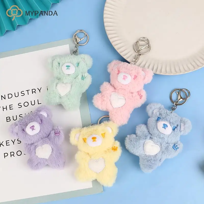 Lovely Cartoon Heart Bear Keychain Cute Stuffed Bear Doll Pendant Bag Accessories For Girls Kids Gift
Lovely Cartoon Heart Bear Keychain Cute Stuffed Bear Doll Pendant Bag Accessories For Girls Kids Gift