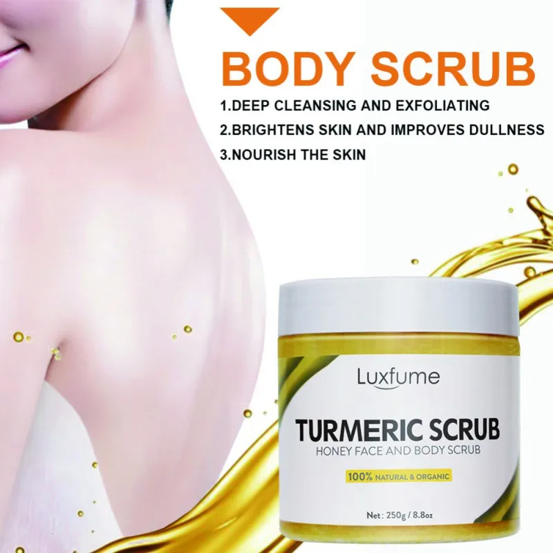 Sdattor Turmeric Face Body Scrub Soften Cutin Brightening Moisturizing Salt Pore Cleaning Skin Smooth Exfoliating Anti-Acne Suga
Sdattor Turmeric Face Body Scrub Soften Cutin Brightening Moisturizing Salt Pore Cleaning Skin Smooth Exfoliating Anti-Acne Suga