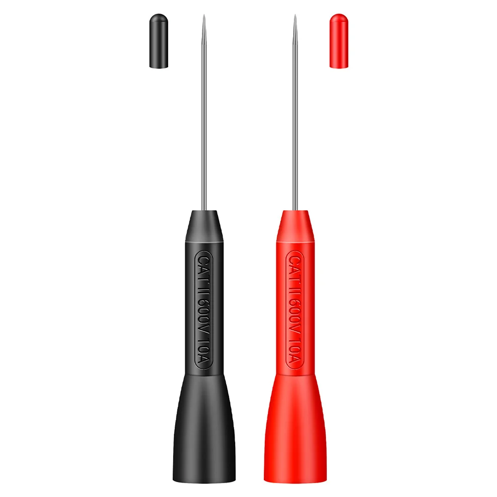 1 Pair Test Probe Non- Destructive Insulation Wire Stainless Steel Back Probe Super Tip Multimeter Probes for Banana Socket 
1 Pair Test Probe Non- Destructive Insulation Wire Stainless Steel Back Probe Super Tip Multimeter Probes for Banana Socket