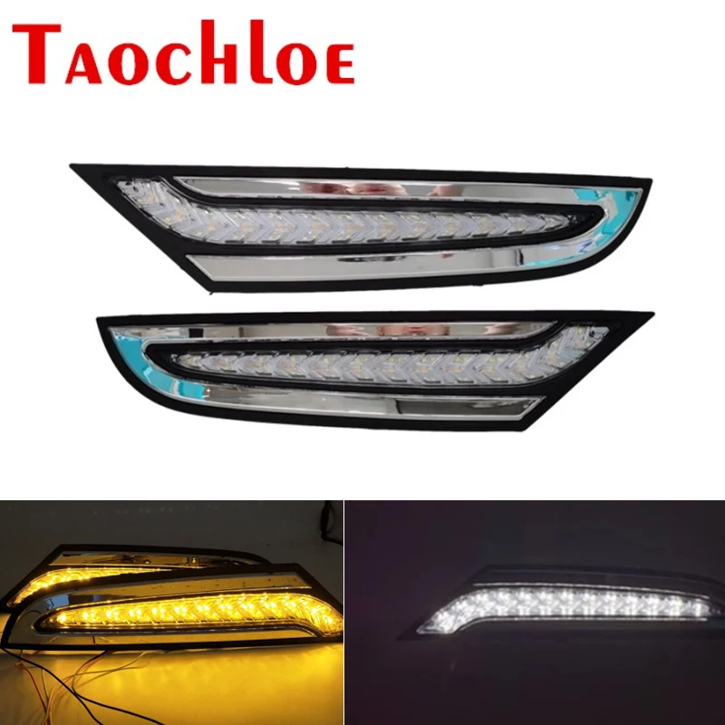 2Pcs LED Daytime Running Lights DRL For Benz Truck MP3 Turn Signals Bumper Lighting White Amber Left Right
2Pcs LED Daytime Running Lights DRL For Benz Truck MP3 Turn Signals Bumper Lighting White Amber Left Right