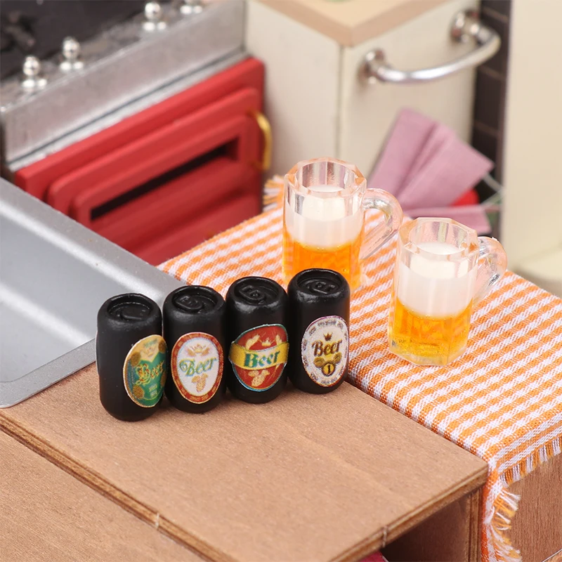 1/12 Scale Dollhouse Beer Can And Mugs Set Dollhouse Miniature Pub Bar Decor Dolls House Accessories Pretend Play Toys
1/12 Scale Dollhouse Beer Can And Mugs Set Dollhouse Miniature Pub Bar Decor Dolls House Accessories Pretend Play Toys
