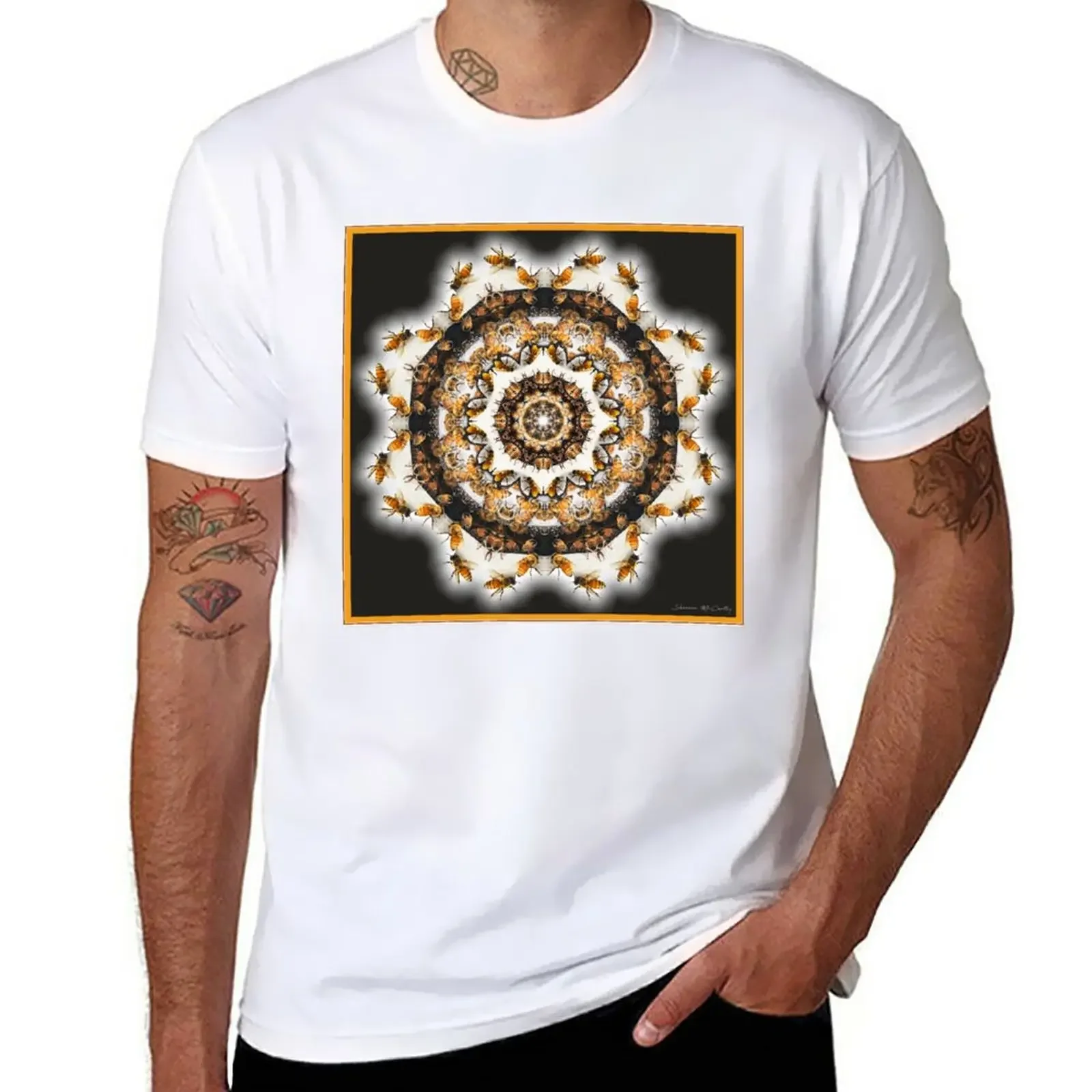 Honey Bee Mandala T-Shirt customs design your own plain for a boy men graphic t shirts
Honey Bee Mandala T-Shirt customs design your own plain for a boy men graphic t shirts
