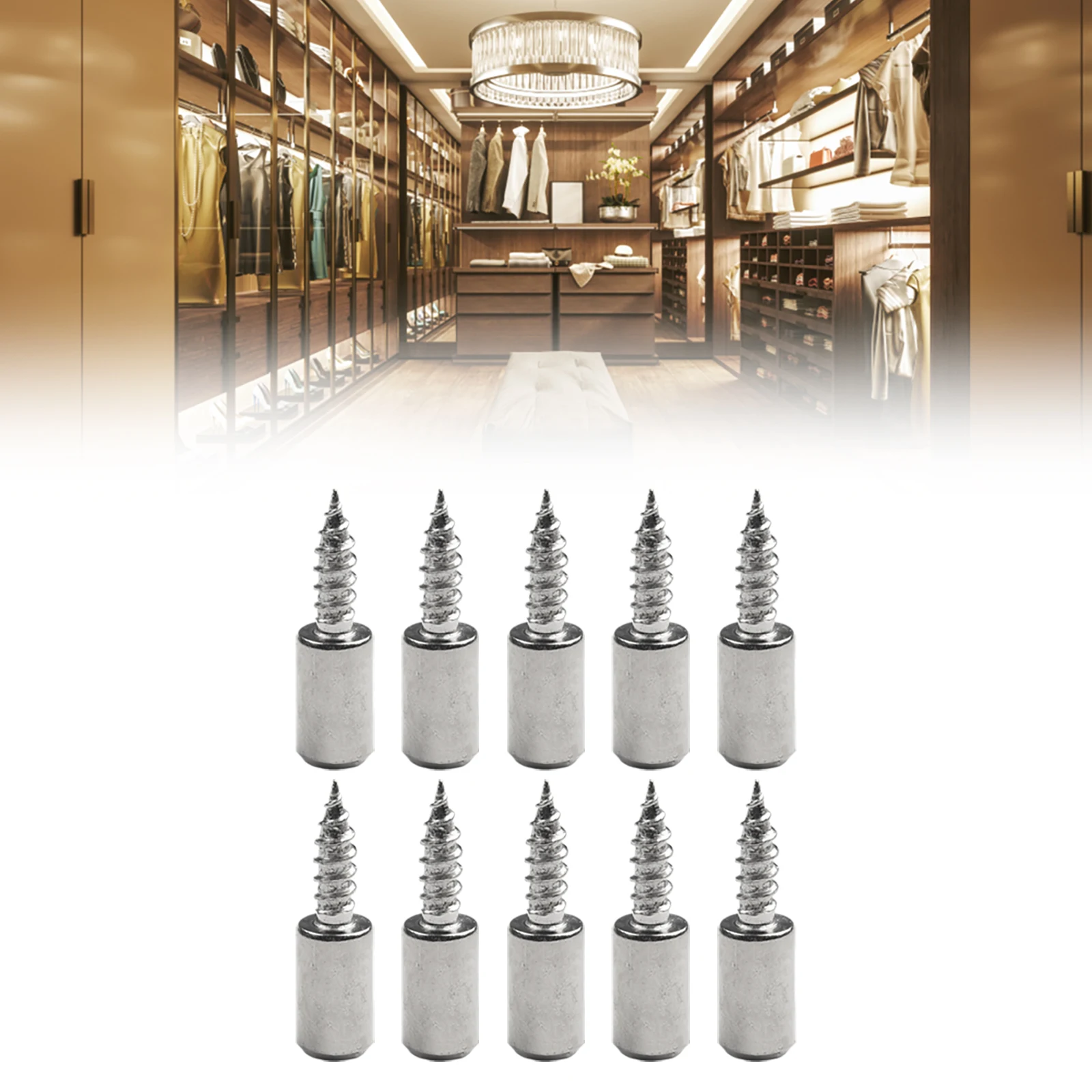 10pc Self-Tapping Screws With Rubber Sleeve Cabinet Bracket Laminate Support Glass Studs Pegs Nonslip Partition Nail Hardware
10pc Self-Tapping Screws With Rubber Sleeve Cabinet Bracket Laminate Support Glass Studs Pegs Nonslip Partition Nail Hardware