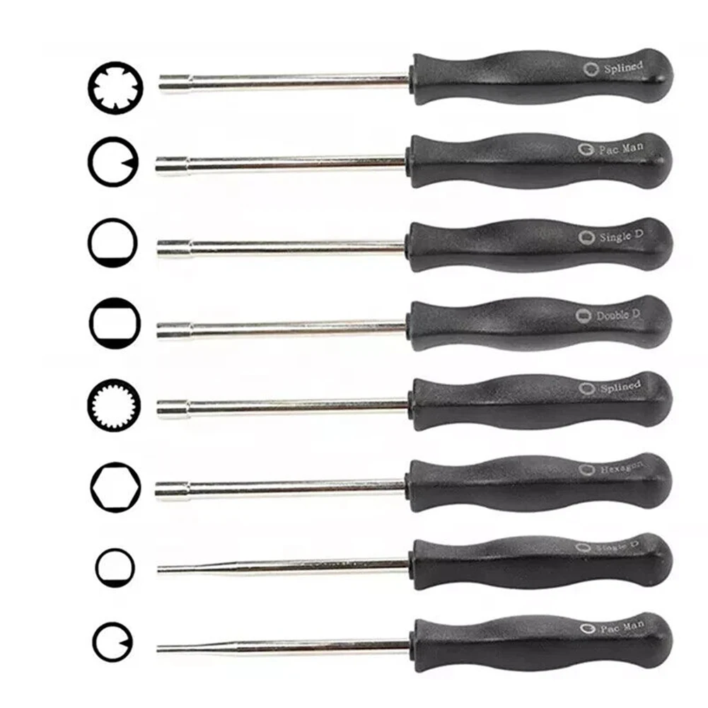 8Pcs/Set Carburetor Adjustment Tool Screwdriver Kit 21 Teeth Splined Pac Man Single/Double D Hexagon For Most 2 Cycle Engines
8Pcs/Set Carburetor Adjustment Tool Screwdriver Kit 21 Teeth Splined Pac Man Single/Double D Hexagon For Most 2 Cycle Engines