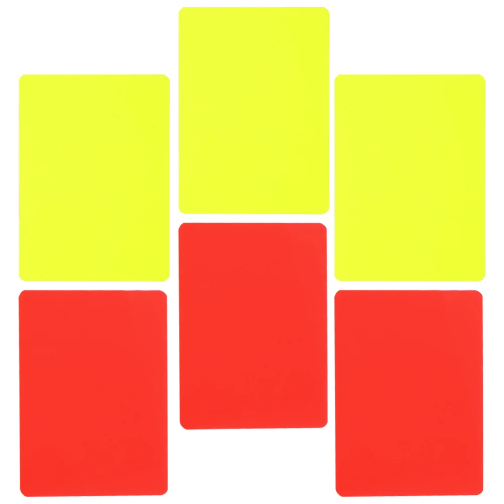 6pcs Referee Judge Cards Football Referee Card Kit Soccer Referee Cards Warning Cards
6pcs Referee Judge Cards Football Referee Card Kit Soccer Referee Cards Warning Cards