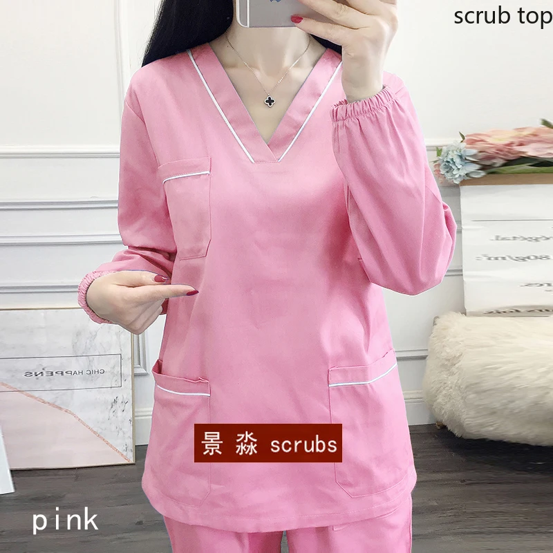 Plug Size Medical Clothes Women Workwear Long Sleeve Scrub Shirt Veterinary Cotton Vet Uniform Cotton Scrub Pants Doctor Costume
Plug Size Medical Clothes Women Workwear Long Sleeve Scrub Shirt Veterinary Cotton Vet Uniform Cotton Scrub Pants Doctor Costume