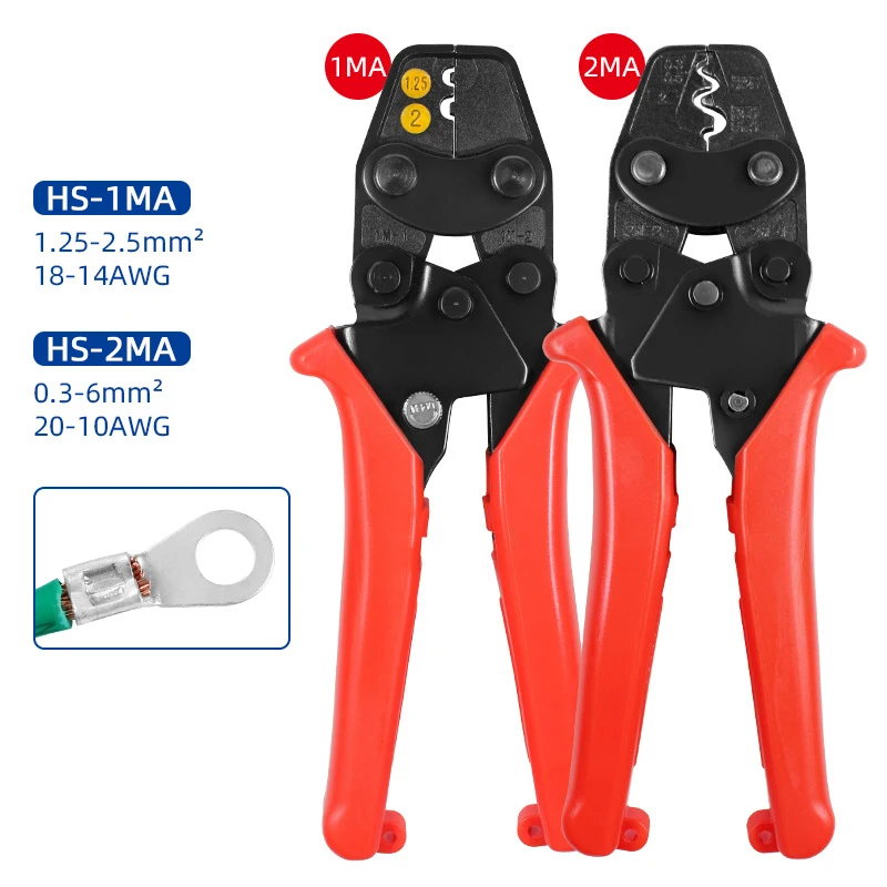 HS-1MA/2MA multifunctional ratchet crimping pliers non-insulated terminal special pliers small bare terminal crimping pliers
HS-1MA/2MA multifunctional ratchet crimping pliers non-insulated terminal special pliers small bare terminal crimping pliers