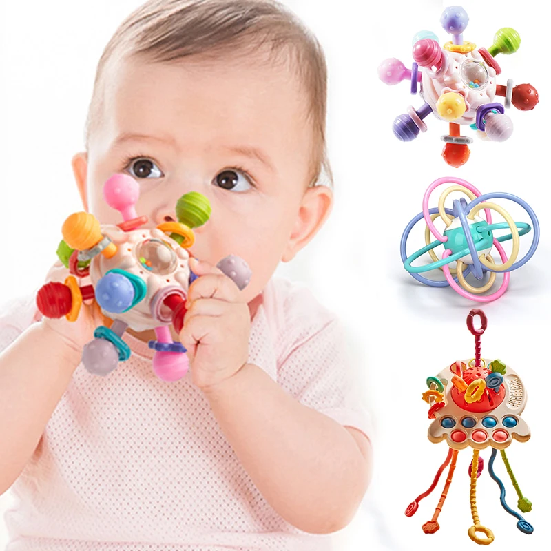 Babies Rotating Rattles Ball Toys Baby Toys 0 12 Months Soft Plastic Grasping Teething Sensory Toys Educational Interactive Toys
Babies Rotating Rattles Ball Toys Baby Toys 0 12 Months Soft Plastic Grasping Teething Sensory Toys Educational Interactive Toys