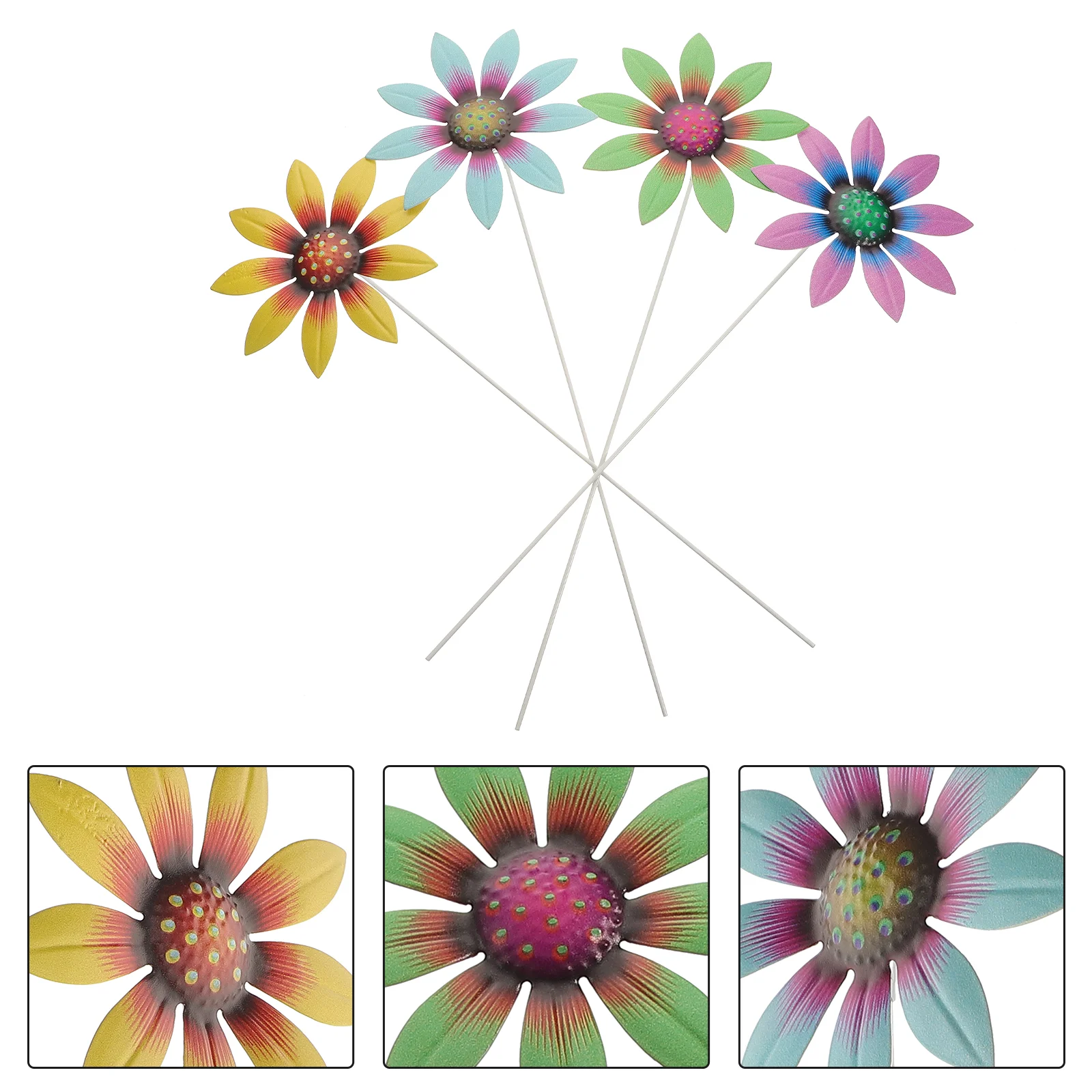 4 Pcs Emblems Flower Plugin Garden Stakes Metal Decorations Shape Outdoor Ground Ornaments
4 Pcs Emblems Flower Plugin Garden Stakes Metal Decorations Shape Outdoor Ground Ornaments