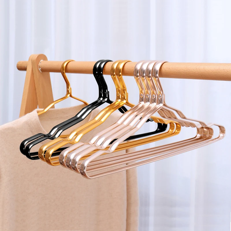 Aluminium Alloy Clothes Hangers 10pcs Coat Hangers Anti-slip Seamless Metal Drying Rack Wardrobe Organizer Clothing Storage Rack
Aluminium Alloy Clothes Hangers 10pcs Coat Hangers Anti-slip Seamless Metal Drying Rack Wardrobe Organizer Clothing Storage Rack