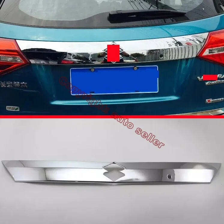 ABS Chrome Rear Trunk Lid Cover Trim With Smart Hole For Suzuki VITARA 2015 2016 Car Accessories Stickers
ABS Chrome Rear Trunk Lid Cover Trim With Smart Hole For Suzuki VITARA 2015 2016 Car Accessories Stickers