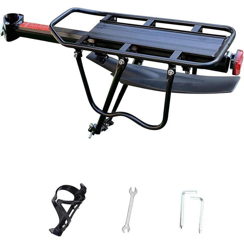 Rear Bike Rack-Bike Rack For Back Of Bike-Adjustable Bike Cargo Rack For Carrying Luggage And Panniers-Bicycle Rear Rack
Rear Bike Rack-Bike Rack For Back Of Bike-Adjustable Bike Cargo Rack For Carrying Luggage And Panniers-Bicycle Rear Rack