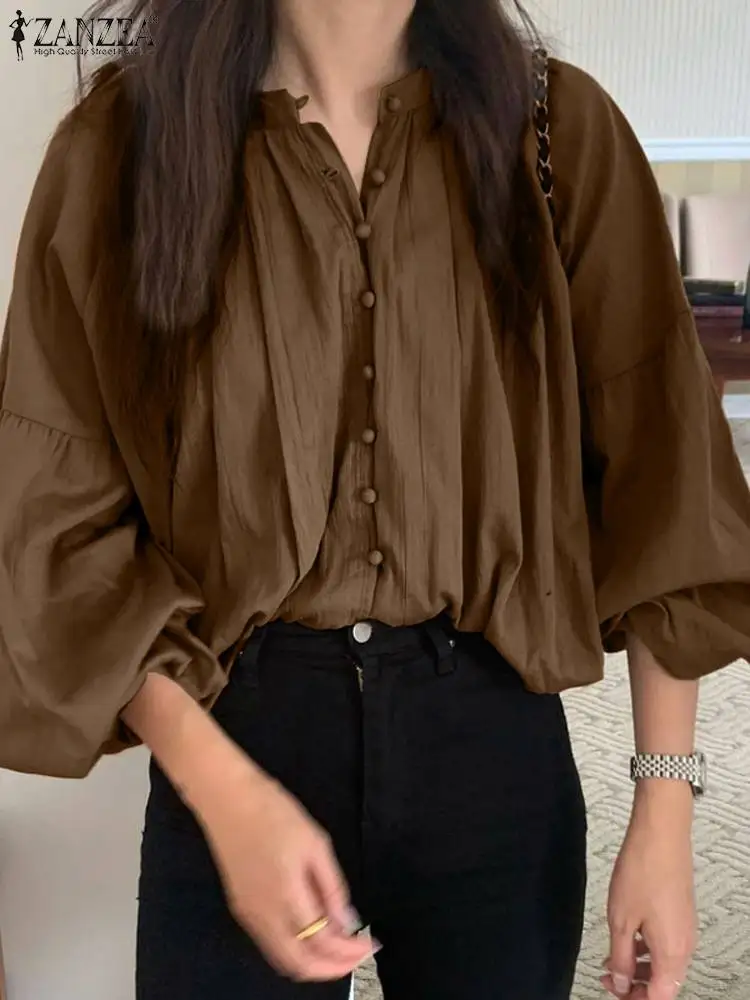 ZANZEA Women Long Lantern Sleeve Blouse Vintage Tops Fashion Texture Fabric Shirt 2023 Autumn Korean Casual O-neck Holiday Tunic
ZANZEA Women Long Lantern Sleeve Blouse Vintage Tops Fashion Texture Fabric Shirt 2023 Autumn Korean Casual O-neck Holiday Tunic