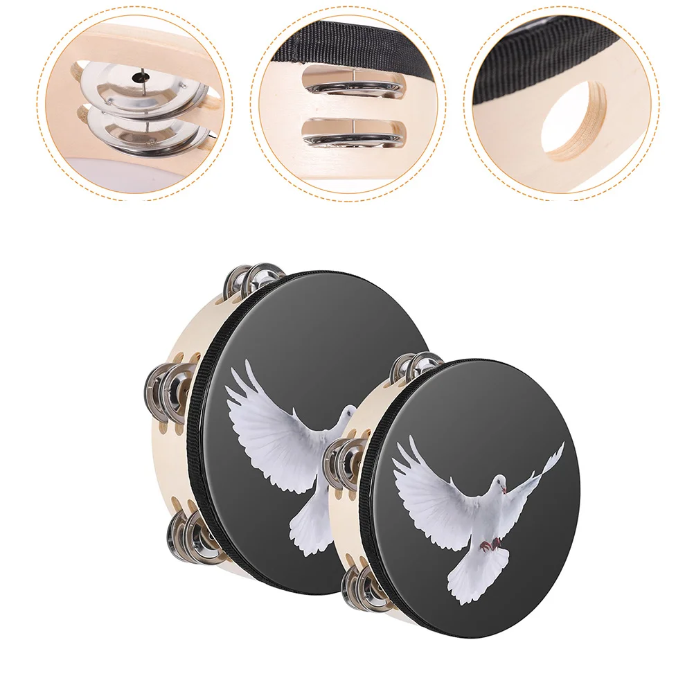 2 Pcs Double Hand Tambourine The Beginners Percussion Drum Instruments Row Morphie Portable Metal Musical
2 Pcs Double Hand Tambourine The Beginners Percussion Drum Instruments Row Morphie Portable Metal Musical