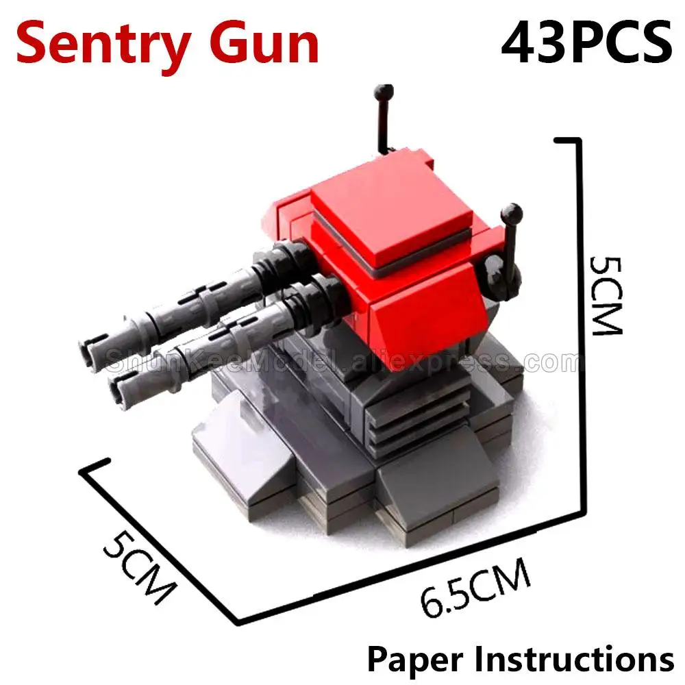 MOC Military Weapon Army Sentry Gun Machine Gun Mega Model Building Blocks Toy Set Lot Mini Action Figures Assemable Bricks
MOC Military Weapon Army Sentry Gun Machine Gun Mega Model Building Blocks Toy Set Lot Mini Action Figures Assemable Bricks
