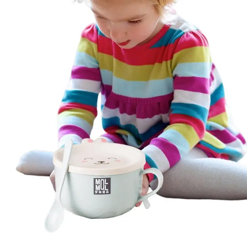 Soup Cups With Handles Cartoon Rabbit Ramen Noodle Bowl Rabbit Bowl Double-layer Insulated Cutlery Large Capacity Pancake 
Soup Cups With Handles Cartoon Rabbit Ramen Noodle Bowl Rabbit Bowl Double-layer Insulated Cutlery Large Capacity Pancake