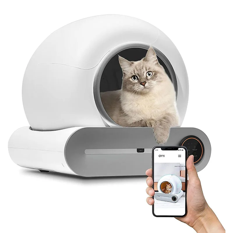 Cleaning Closed Sandbox Cat Chats Tray Smart Cat Litter Wifi Sand Box for Large Cats Self-cleaning Cat Litter Big Litter Box
Cleaning Closed Sandbox Cat Chats Tray Smart Cat Litter Wifi Sand Box for Large Cats Self-cleaning Cat Litter Big Litter Box
