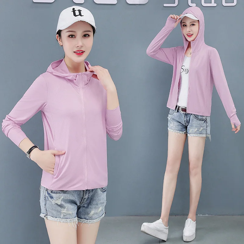 Female 2023 New Fashion Trend Sunscreen Thin Breathable Ice Quick Drying Uv Proof Cardigan Jacket Women'S Summer Hooded Skin Top
Female 2023 New Fashion Trend Sunscreen Thin Breathable Ice Quick Drying Uv Proof Cardigan Jacket Women'S Summer Hooded Skin Top