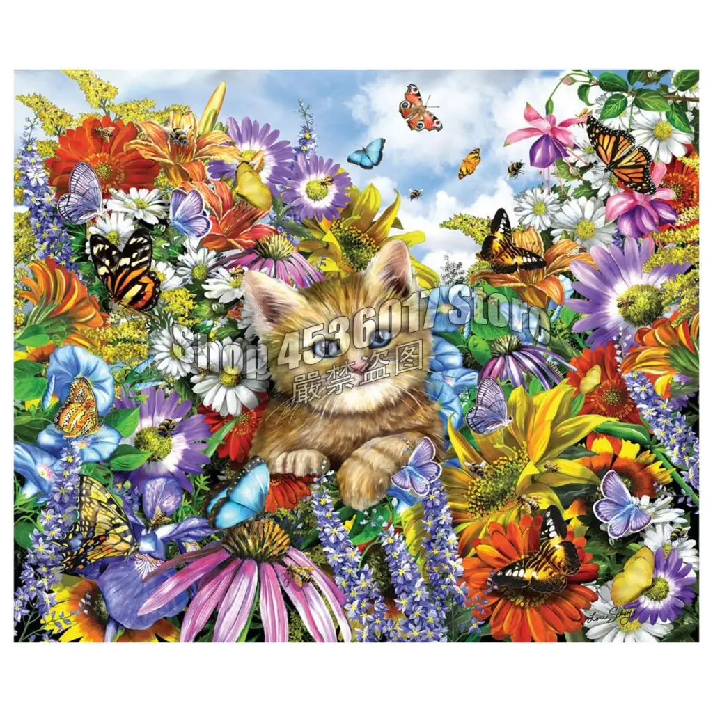 Cats 5D Diy Diamond Painting Kitty in the Garden Cross Stitch Diamond Mosaic Embroidery Flowers Christmas ダイヤモンドアート home decor 
Cats 5D Diy Diamond Painting Kitty in the Garden Cross Stitch Diamond Mosaic Embroidery Flowers Christmas ダイヤモンドアート home decor