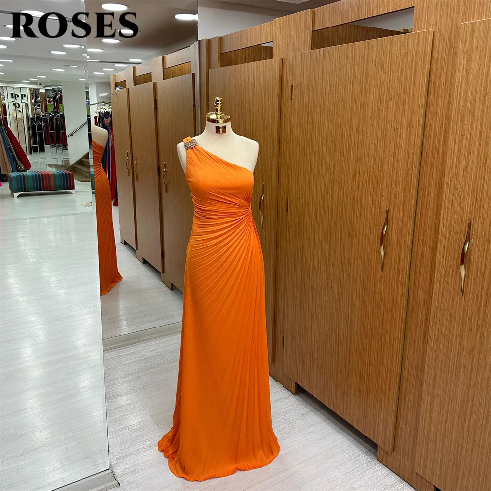 ROSES Orange Pleat Elegant Sexy Wedding Party Dress One Shoulder Celebrity Dresses Beach Special Occasion Dresses robes du soir
ROSES Orange Pleat Elegant Sexy Wedding Party Dress One Shoulder Celebrity Dresses Beach Special Occasion Dresses robes du soir