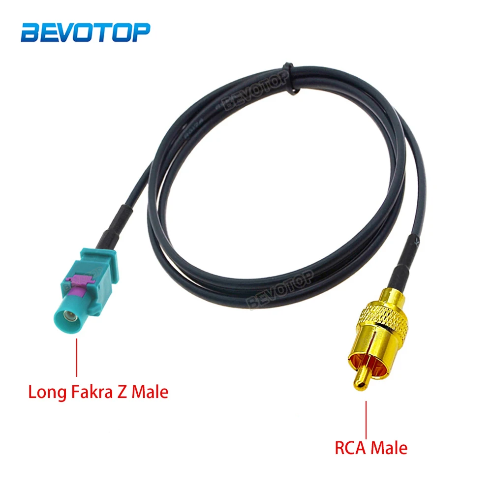 RG174 RF Cable RCA Male Plug to Universal Long Fakra Z Male Plug Coax Pigtail for Radio Head Unit Rear View Camera 15CM-10M
RG174 RF Cable RCA Male Plug to Universal Long Fakra Z Male Plug Coax Pigtail for Radio Head Unit Rear View Camera 15CM-10M
