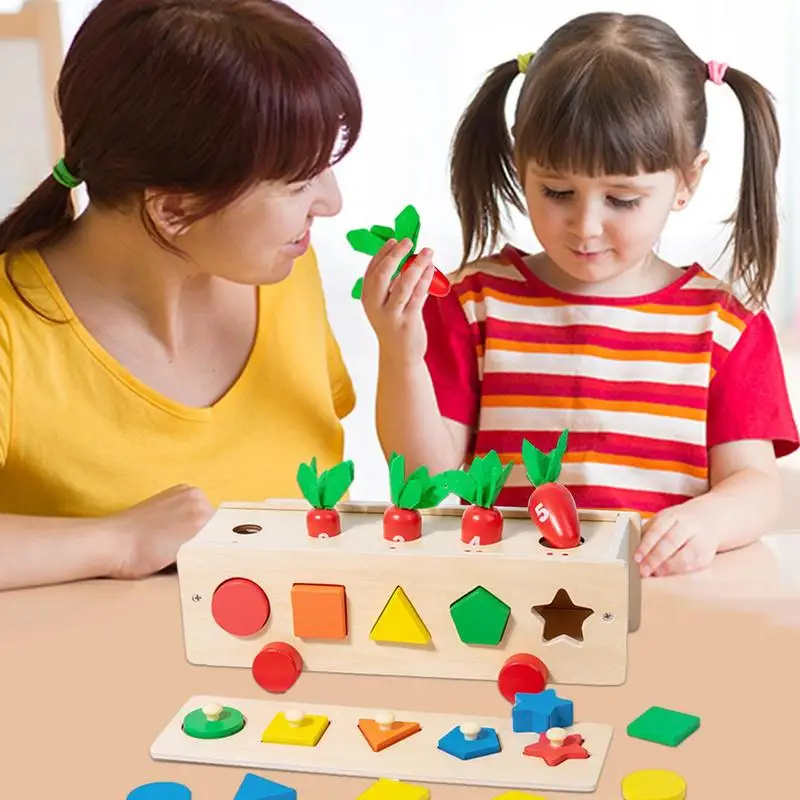 Carrot Harvest Toy Montessori Fine Motor Toys For Kids Pull Design Wooden Carrot Toy With Pull-Out Stems Preschool Learning
Carrot Harvest Toy Montessori Fine Motor Toys For Kids Pull Design Wooden Carrot Toy With Pull-Out Stems Preschool Learning